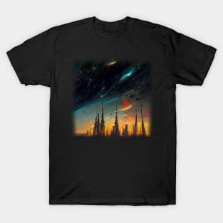 Space City Artwork T-Shirt